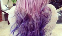 Barvení vlasů - fialová